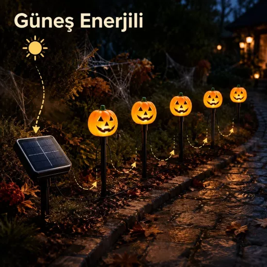 Halloween Dekorları | Balkabağı, İskelet ve Işıklı Süsler