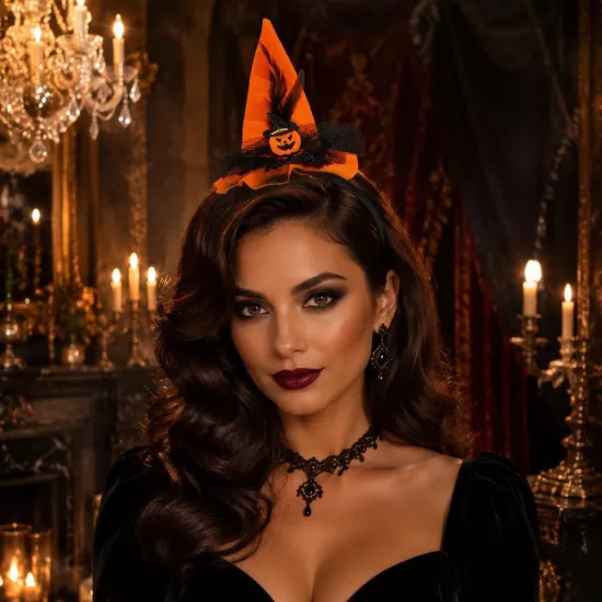 Halloween Balkabağı Taç
