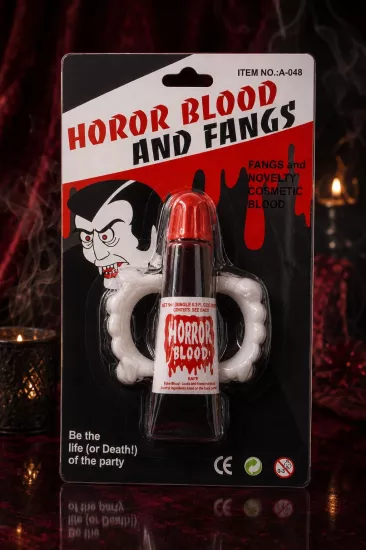 Halloween Vampir Dişi ve Yapay Kan