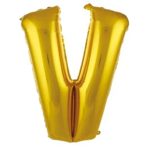 Harf%20Folyo%20Balon%20Altın%20V-40%20İnç