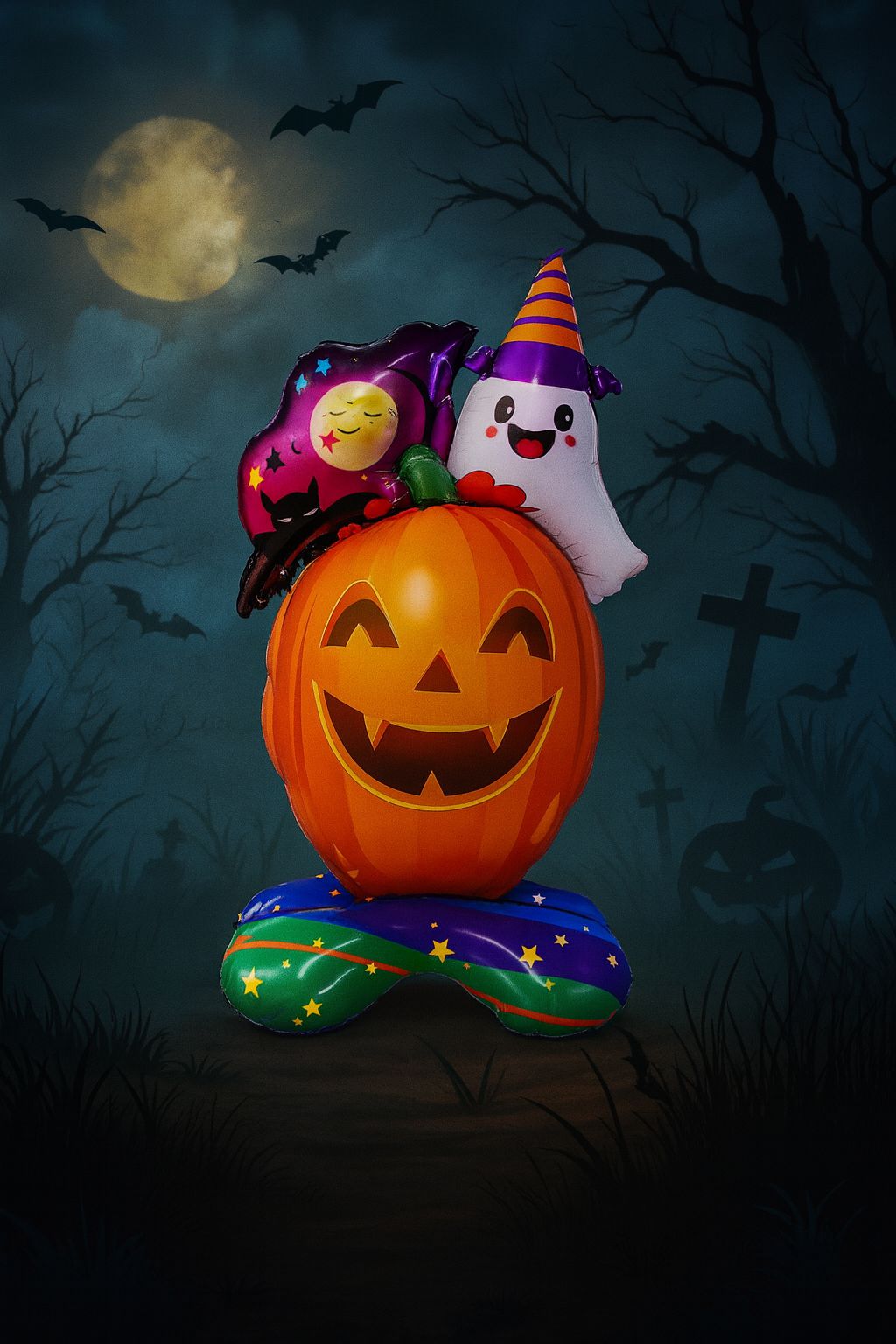 Halloween%20Ayaklı%20Hayaletli%20Balkabağı%20Folyo%20Balon
