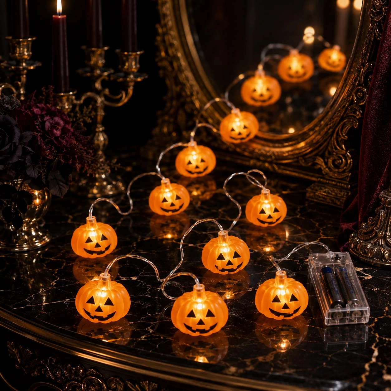 Halloween Balkabağı Led 10 Ampül