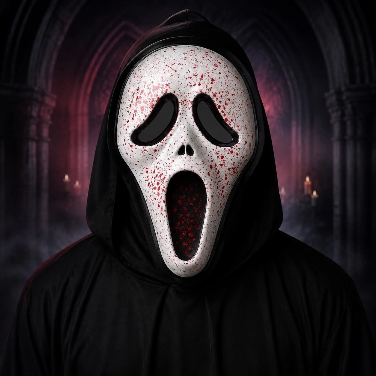 Halloween Kanlı Çığlık Maskesi