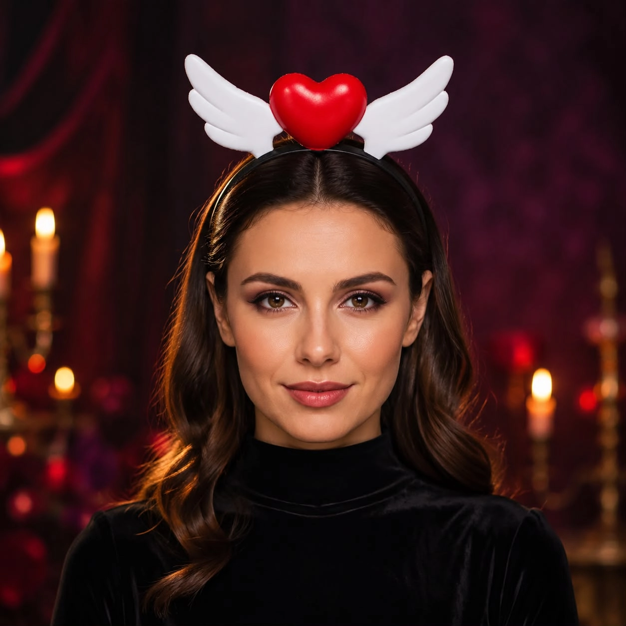 Halloween Işıklı Melek Tacı