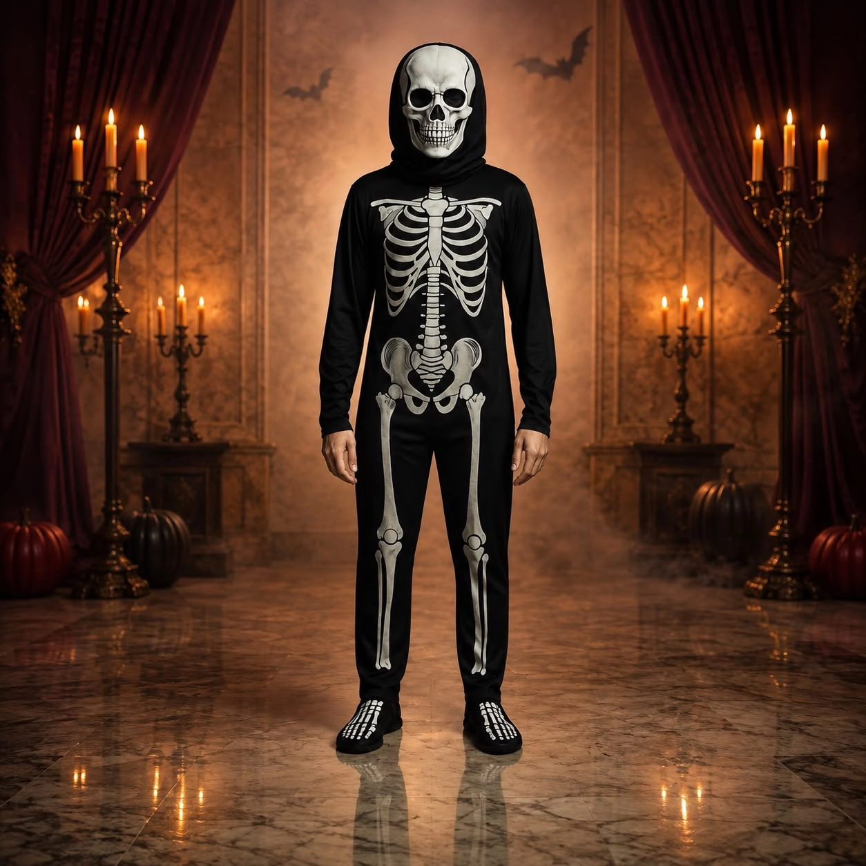 Halloween İskelet Çocuk Kostümü