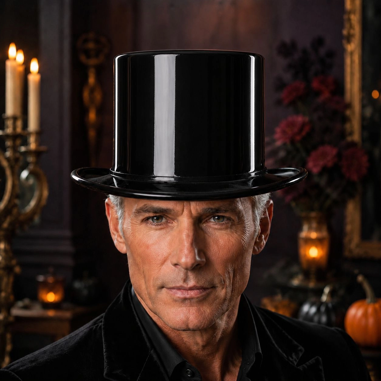 Halloween Siyah Plastik Fötr Şapka