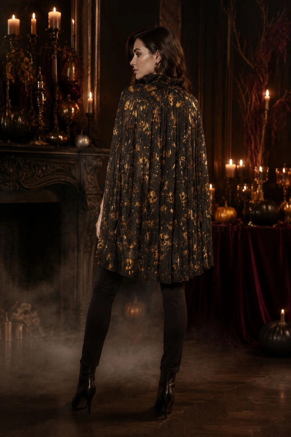Halloween 80 cm Yaldızlı Pelerin
