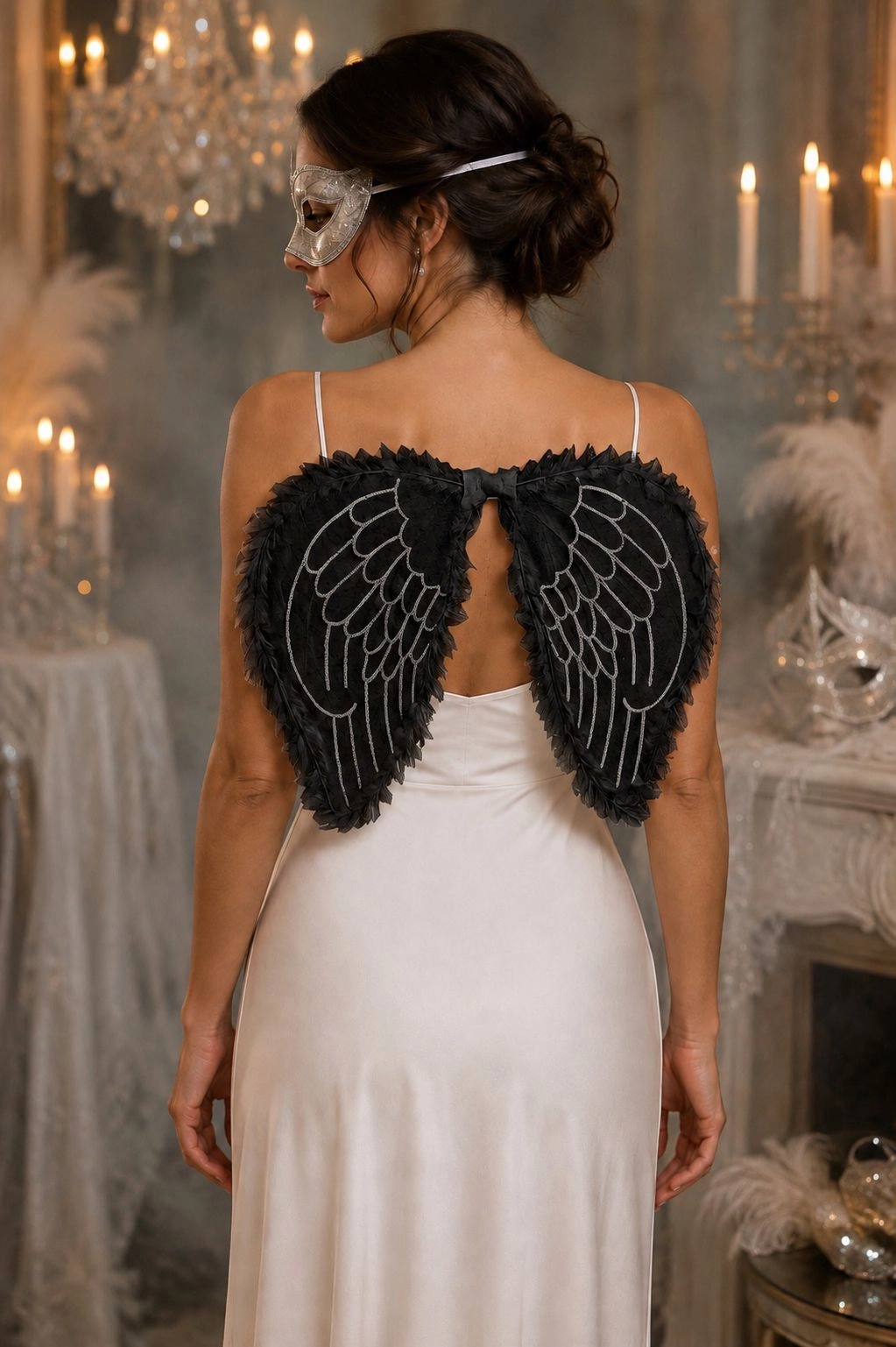 Halloween Siyah Melek Kanadı