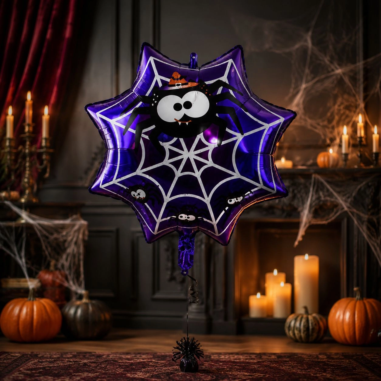 Halloween Örümcek Ağlı Folyo Balon
