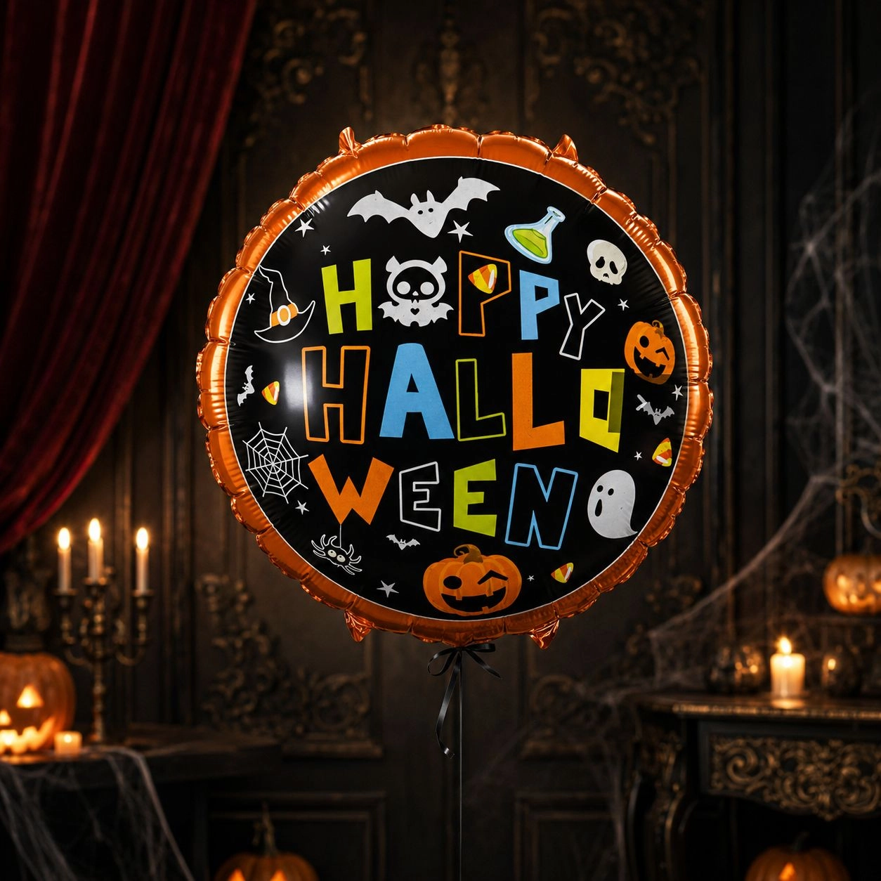 Halloween Yuvarlak Folyo Balon